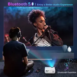 ویدئو پروژکتور خانگی برند TOPTRO | مدل ‎TR21| قابل حمل فیلم| نمایشگر 200 اینچی | زوم 50%| بلندگوی داخلی HiFi برای TV Stick/تلفن/لپ تاپ/PS4/PC/USB/VGA/HDMI- زمان تحویل 3 تا 4 هفته کاری