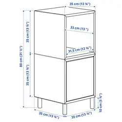 میز پاتختی برند IKEA| مدل EKET |سفید و سبز روشن| پایه چوبی- زمان تحویل 2 تا 3 هفته کاری