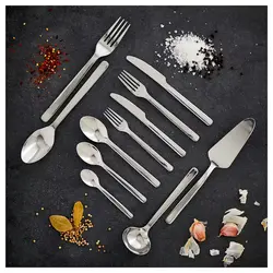 سرویس قاشق و چنگال 56 تکه +IKEA 365 |استیل ضد زنگ- زمان تحویل 2 تا 3 هفته کاری