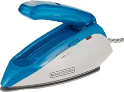 اتو بخار مسافرتی Black &amp; Decker | دو ولتاژ| مدل Ti250-B5| آبی- زمان تحویل 2 تا 3 هفته کاری
