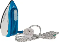 اتو بخار مسافرتی Black &amp; Decker | دو ولتاژ| مدل Ti250-B5| آبی- زمان تحویل 2 تا 3 هفته کاری