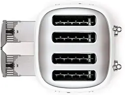 توستر 4 اسلایس برند اسمگ |  مدل  TSF03WHUK |چهار اسلات فوق عریض |سطح قهوه ای شدن|  بازشو خودکار | سینی خرده نان قابل جابجایی| دکمه های گرم کردن و یخ زدایی مجدد | پایه های ضد لغزش|- زمان تحویل 2 تا 3 هفته کاری