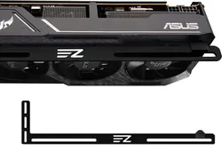 دارنده GPU EZDIY-FAB | پشتیبانی از بریس کارت گرافیک | نگهدارنده کارت ویدئو| براکت GPU VGA برای کامپیوتر شخصی رومیزی مخصوص بازی 3 میلی متر آلومینیوم | سیاه
