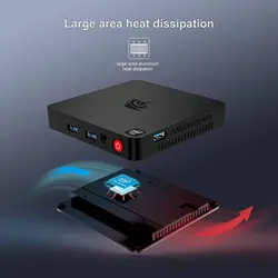 مینی کامپیوتر برند Beelink مدل 4K HD HDMI |64GB eMMC| Dual WiFi | USB 3.0 | 4GB DDR3 |Windows 10 |Intel Quad Core x5-Z8500 |T4|- زمان تحویل 2 تا 3 هفته کاری