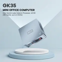 مینی کامپیوتر برند Beelink مدل 4K Dual HDMI |128G SSD| 2.4G/5G WiFi | USB 3.0 |8 GB RAM |Windows 10 Pro|Intel J4105 |GK35|- زمان تحویل 2 تا 3 هفته کاری