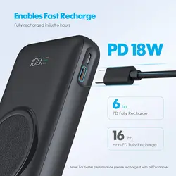 شارژر همراه چارمست مدلCharmast 20000mAh Wireless Power Bank 15W