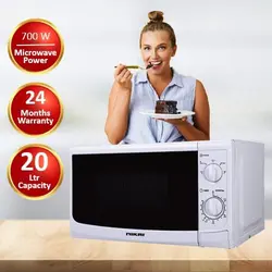 مایکروویو برند Nikai | مدل Nmo515N9A | ظرفیت 20 لیتری|700 واتی|با عملکرد یخ زدایی|سفید|زمان تحویل 2 تا 3 هفته کاری