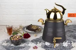 کتری کروپست مدل هرمی با قوری فانتزی (هرمی رنگی)