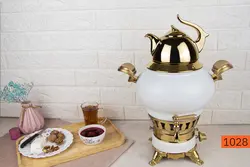 سماور کروپست مدل ساحر رنگی طلایی(سفید-طلایی)(کرم-طلایی)