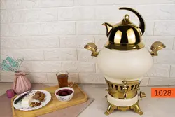 سماور کروپست مدل ساحر رنگی طلایی(سفید-طلایی)(کرم-طلایی)