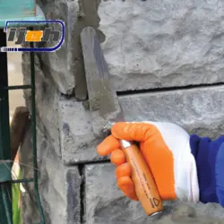 ماله بند کشی مثلثی لبه گرد دسته چوبی برند دکور کد 395 – Dekor wood handle joint trowel code 395