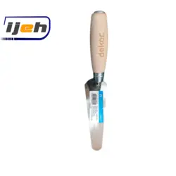 ماله بند کشی مثلثی لبه گرد دسته چوبی برند دکور کد 395 – Dekor wood handle joint trowel code 395