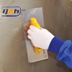 ماله دندانه دار ریز برند دکور مدل دسته باز – کد 125- dekor Notched Trowel V Notched Open Handle