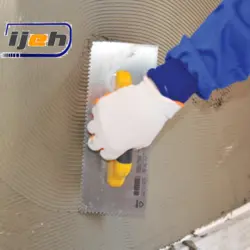 ماله دندانه دار ریز برند دکور مدل دسته باز – کد 125- dekor Notched Trowel V Notched Open Handle