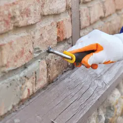 ماله بند کشی دسته چوبی برند دکور کد 398 – Dekor Grouting Trowel wooden handle code 398