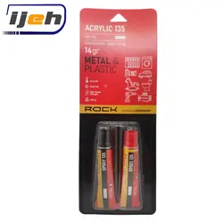 چسب دوقلوی اکریلیک مات راک مخصوص تعمیر فلزات و پلاستیک Acrylic Metal &amp; Plastic Rock 14gr