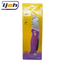 کاتر حرفه ای تاشوی تیغه ذوزنقه ای گلد لند gold land folding knife model GL-600