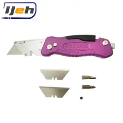 کاتر حرفه ای تاشوی تیغه ذوزنقه ای گلد لند gold land folding knife model GL-600