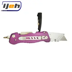 کاتر حرفه ای تاشوی تیغه ذوزنقه ای گلد لند gold land folding knife model GL-600