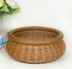 سبد حصیری بافت مدل خوشه چین سایز 2