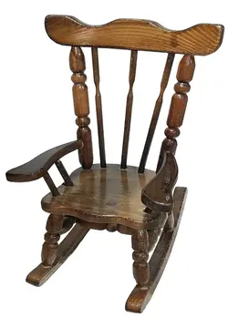 صندلی مادربزرگ دکوری چوبی {ارتفاع 25 سانتیمتر}