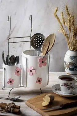 جاقاشقی دوقلو رنگی آسمان گلدار {کد138_RG}