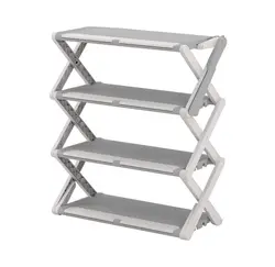 جاکفشی پلاستیکی تاشو {4 طبقه}