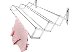 رخت آویز دیواری کشویی 85 سانتیمتری استیل