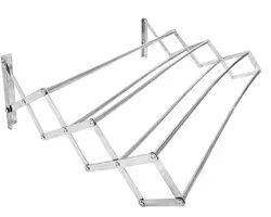 رخت آویز دیواری کشویی 85 سانتیمتری استیل