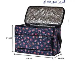 سبد پیک نیک تاشو بدنه 6 لایه با عایق آلومینیوم بزرگ