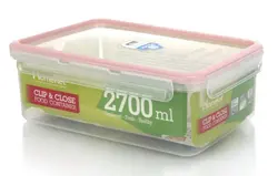 ظروف فریزری مستطیل هوم کت 2700 میلی لیتر