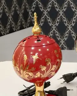 خرید اینترنتی اسپند دود کن برقی 40 وات مدل گوی با طرح عربی