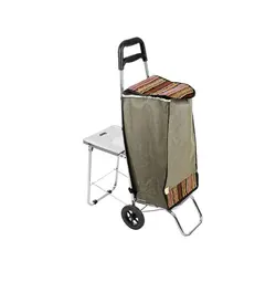 چرخ خرید صندلی دار (تحمل وزن 30 کیلو)