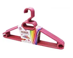 چوب لباسی پلاستیکی 6 عددی