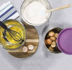 کاسه استیل رنگی 5 عددی