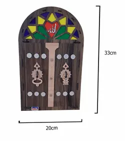 جاکلیدی چوبی طرح سنتی(ارتفاع 33cm)