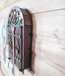 جاکلیدی چوبی طرح سنتی(ارتفاع 33cm)