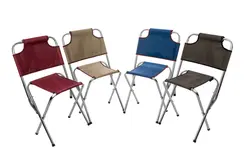 صندلی تاشو پایه دار پشتی دار