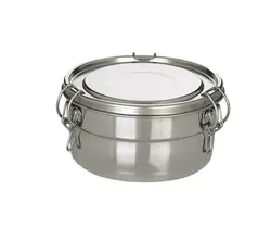 ظرف غذا کارمندی 3 پارچه استیل Novin بزرگ