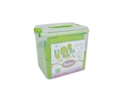 ظروف پلاستیکی مسافرتی 78 پارچه صدف