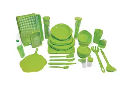 ظروف پلاستیکی مسافرتی 78 پارچه صدف