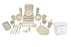 ظروف پلاستیکی مسافرتی 78 پارچه صدف