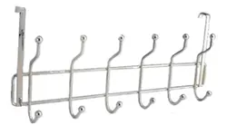 آویز لباس پشت دری 6 شاخه استیل