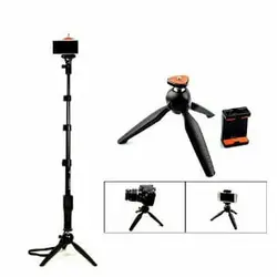 سه‌پایه‌ی نگه‌دارنده‌ی دوربین و موبایل «یونیمات» مدل «D-808»