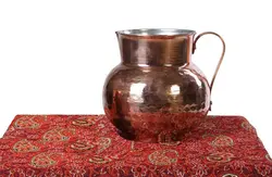 پارچ مسی طرح چکش کاری 2 لیتری