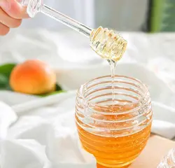 ظرف عسل خوری اکرولیک نشکن قاشق دار