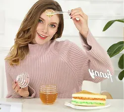 ظرف عسل خوری اکرولیک نشکن قاشق دار