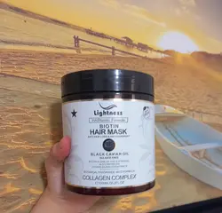 ماسک مو فاقد سولفات روغن خاویار مدل بیوتین لایتنس