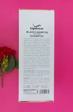 پک شامپو و ماسک مو روغن خاویار بدون سولفات لایتنس مدل بیوتین
