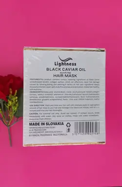 پک شامپو و ماسک مو روغن خاویار بدون سولفات لایتنس مدل بیوتین